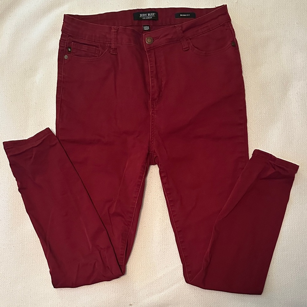Judy Blue Deep Red Jeans